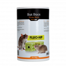 KNOCK PEST LOKMIDDEL BLOK VOOR MUIS&AMP;RAT FLUO-NP (8X15G) 120 G