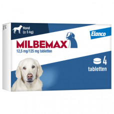 MILBEMAX MILBEMAX HOND 0.5-75KG 4 TAB 10 TOT 75 KG