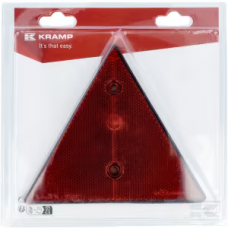 REFLECTOR DRIEHOEK ROOD 137X155MM PVC (2X) REFLECTOR DRIEHOEK ROOD 137X155MM PVC (2X)