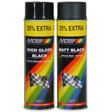 MOTIP ACR. AUTOLAK 500 ML.4005 ZWART GLANZEND