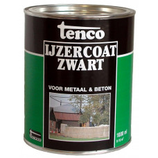 TENCO IJZERCOAT ZWART 1 LTR TEERVRIJ