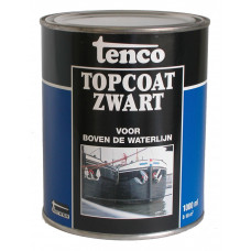 TENCO TOPCOAT ZWART 1 LTR ZWART