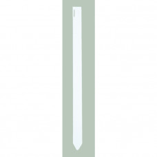 STEEKETIKET PLASTIC 50 CM WIT/ PER 50 STUKS