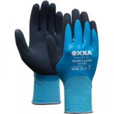 OXXA DOUBLE-LATEX 50-400, ZWART/BLAUW, 8