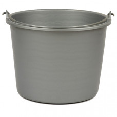 EMMER KUNSTSTOF ROND, GRIJS 20L.