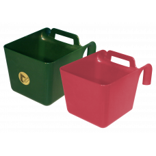 VOERBAK MET OPHANG EN HANDGREEP GROEN 11 L KS 1 ST