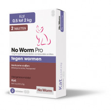 NO WORM PRO KLEINE KAT & KITTEN 2 TAB VANAF 0,5 KG - VANAF 6 WEKEN