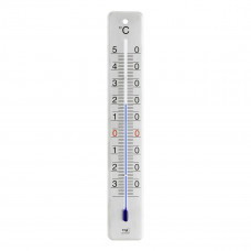 TFA BINNEN/BUITENTHERMOMETER ANALOOG - RVS - GEBORSTELD ( STUK(S) )