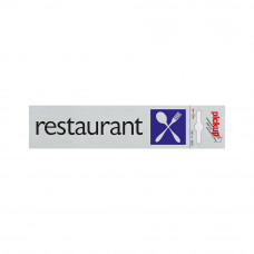 BORD ALULOOK RESTAURANT 165X44 MM ZELFKLEVEND