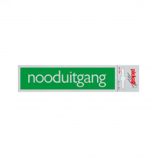 BORD ALULOOK NOODUITGANG 165X44 MM ZELFKLEVEND