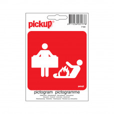 STICKER BLUSDEKEN 100X100 MM