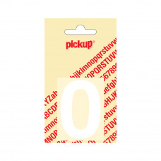 PLAKCIJFER HELVETICA 60 MM WIT 0