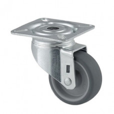 TENTE ZWENKWIEL,STAAL,TH.RUBBER, PLAATBEV,50MM,2470PJI050P40