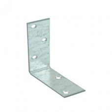 VERSTERKINGSHOEK, VERZINKT, 60 X 60 X 60 MM, VERP. A 2 STUKS