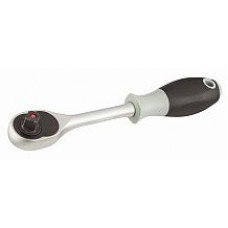 1/4" RATEL OMSTELBAAR MET ONTLASTKNOP 72-TANDS L=180MM