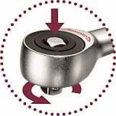 WGB 1/4" RATEL MET ROTEREND AANDRIJF HANDVAT 60 TANDS L=185MM