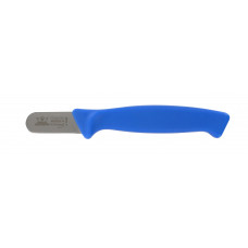 MES HACCP 40 MM, RVS, RONDE TOP, BLAUW
