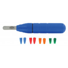 GERMO-KNIFE, RONDE TOP, BLAUW