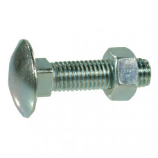 SLOTBOUT EN MOER DIN603 M12X80 STAAL VERZINKT 4.6 KRAMP