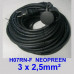 VERLENGSNOER 25METER NEOPREEN 3X2,5MM H07RN-F ZWART