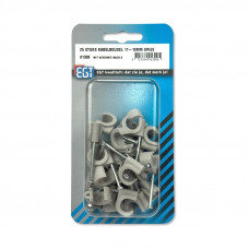 25 STUKS KABELBEUGEL 12MM GRIJS
