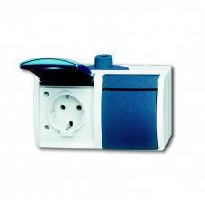 B&J OCEAN OPB.IP44 WCD RA 2V HORIZ.