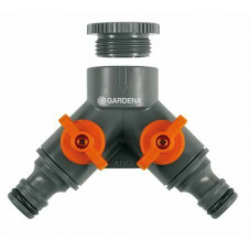2-WEG VENTIEL 21 MM (1/2") EN 26,5 MM (3/4") GARDENA