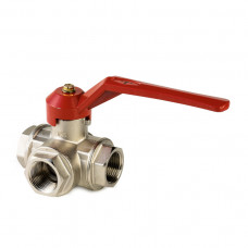 RIV MESSING VERCHROOMDE DRIEWEGKOGELAFSLUITER, TYPE 5310, 3X BI.DR., T
