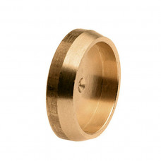 MESSING AFSLUITPLAAT, 1X KLEM, 12 MM