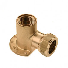 BONFIX MESSING MUURPLAAT, BINNENDRAAD X KNEL, ¾" X 15 MM