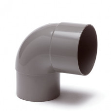 PVC HWA BOCHT 87°, GRIJS, INW LIJMXVERJONGD SPIE, 70 MM