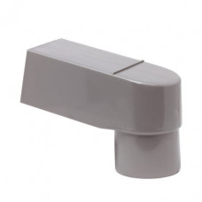 PVC STADSUITLOOP, GRIJS, ZZ, RECHTH XRONDE UITLOOP, 80-70MM