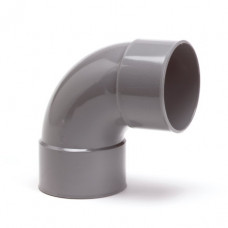 NICOLL BOCHT 88°, PVC, 2X INWENDIG LIJM, GRIJS, 32 MM