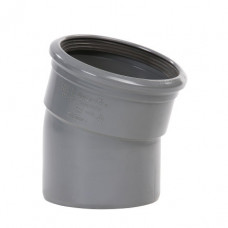 PVC BOCHT 15°, MANCHET X SPIE, KOMO, SN4-SN8, 110 MM