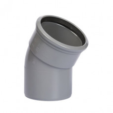 PVC BOCHT 30°, MANCHET X SPIE, KOMO, SN4-SN8, 110 MM