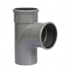 PVC T-STUK 88°, 2X MANCHET/1X SPIE, KOMO, SN4-SN8, 110 MM