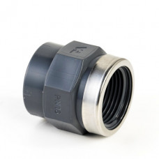 "VDL PVC SCHROEFSTUK +VERST.RING,INW.LIJM X BIDR, 32MM X 1"