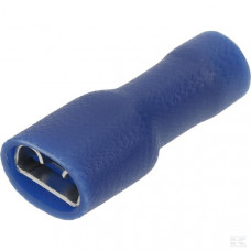 VLAKSTEKKERHULS 6,4X0,8 GEISOLEERD BLAUW