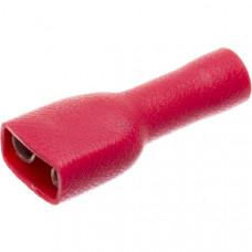 VLAKSTEKKERHULS 4,8X0,8 GEISOLEERD ROOD