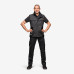 FHB JUSTUS SOFTSHELL VEST, ZWART-ZWART, MAAT M