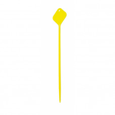 PLAATETIKET MARKEUR FLEXO -GEEL- 72CM