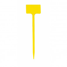 PLAATETIKET RECHT T-30 / 8 X 5 CM GEEL