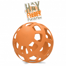HAY SLOWFEEDER FUN AND FLEX 22 CM ORANJE BAL 1 ST