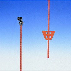 VEERSTALEN PAAL ORANJE 1,00M (1)