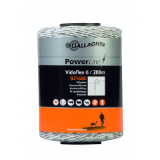 VIDOFLEX 6 POWERLINE WIT 200M