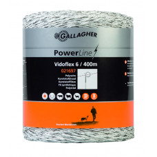 VIDOFLEX 6 POWERLINE WIT 400M