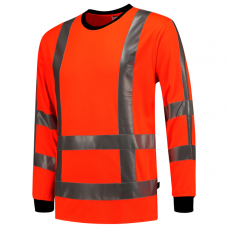 TRICORP 103002 T-SHIRT LANGE MOUW RWS FLUOR ORANGE L