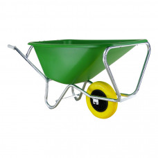KRUIWAGEN FORT F&S 165L GROEN HDPE BAK, +NOOITMEERLEK