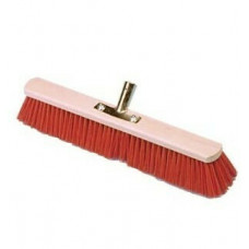 BEZEM 60CM, ROOD NYLON +STOKHOUDER