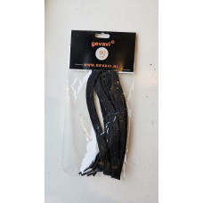 PAAR VETERS 90 CM PLAT ZWART